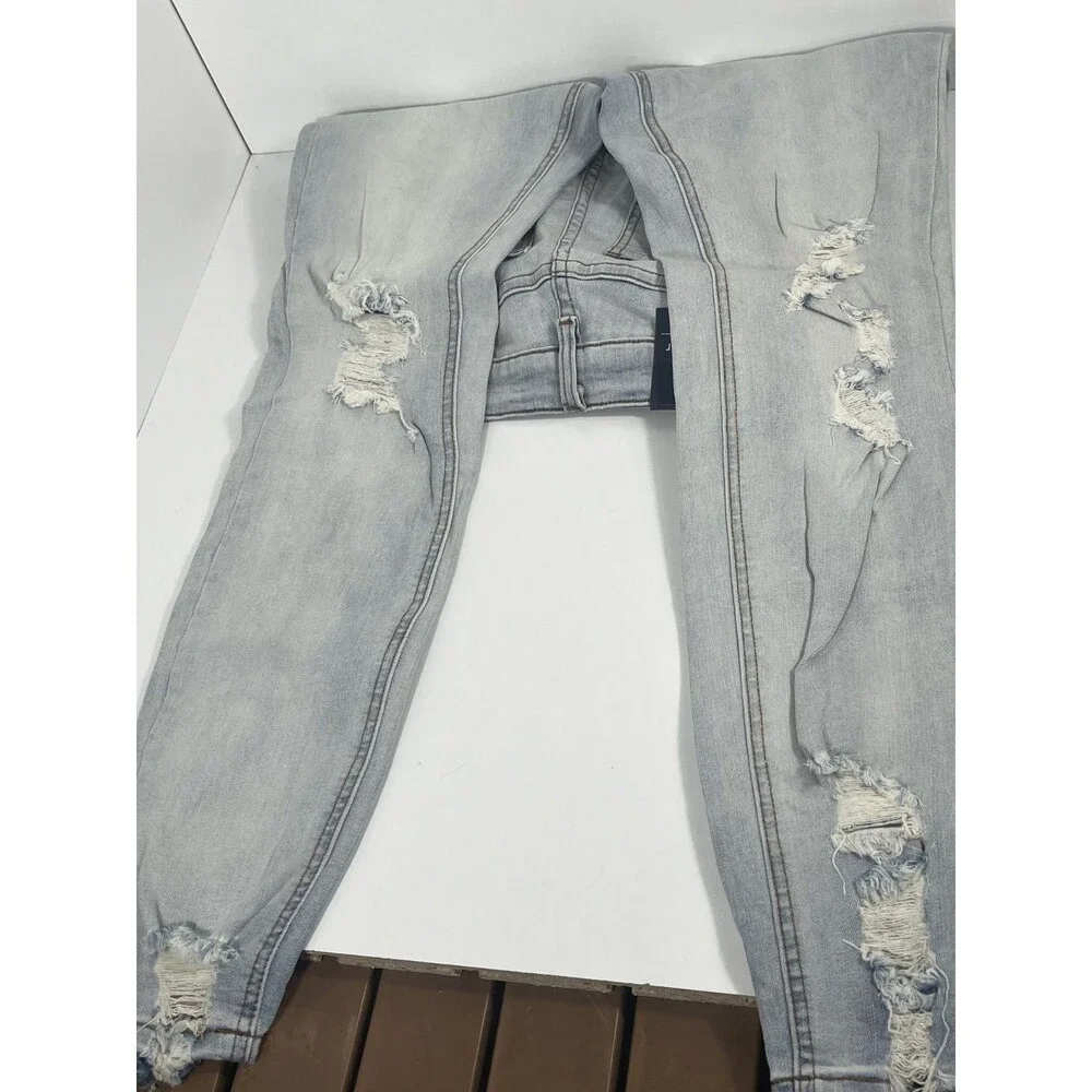 Resfeber LA Collection Women's Boyfriend Jeans Size 4 Distressed Mid Rise NWT